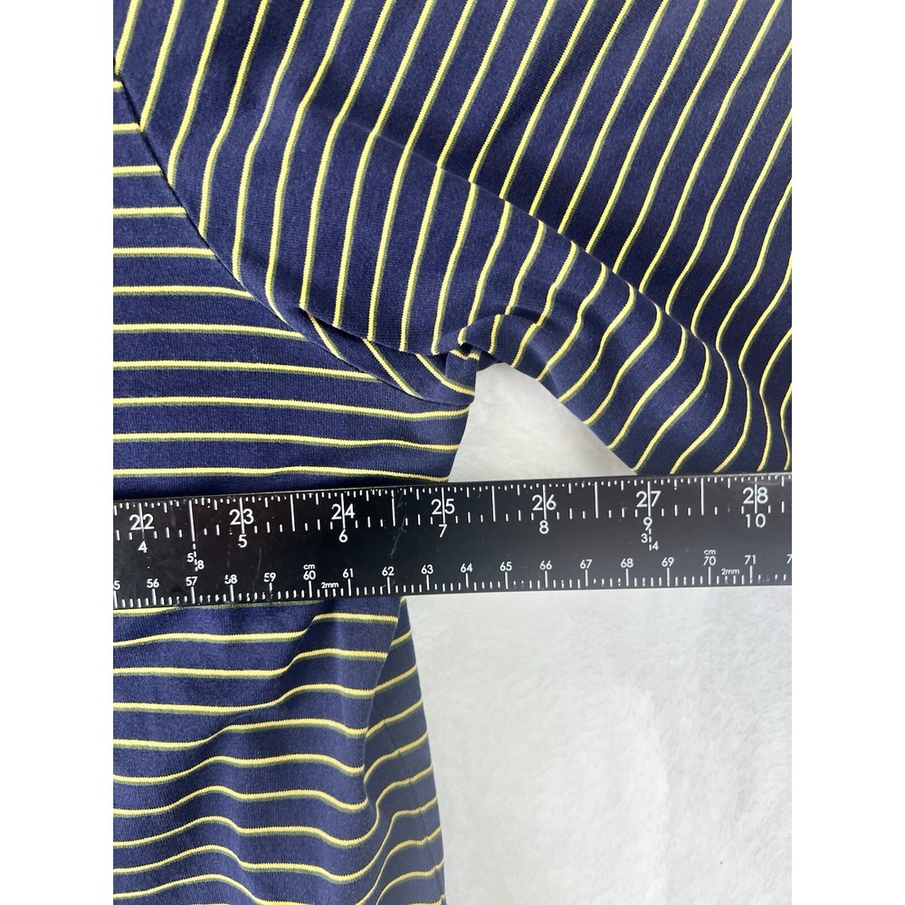 Polo Golf Ralph Lauren Shirt 100% Pima Cotton Men's XL Blue Yellow Stripes Logo - Picture 6 of 7